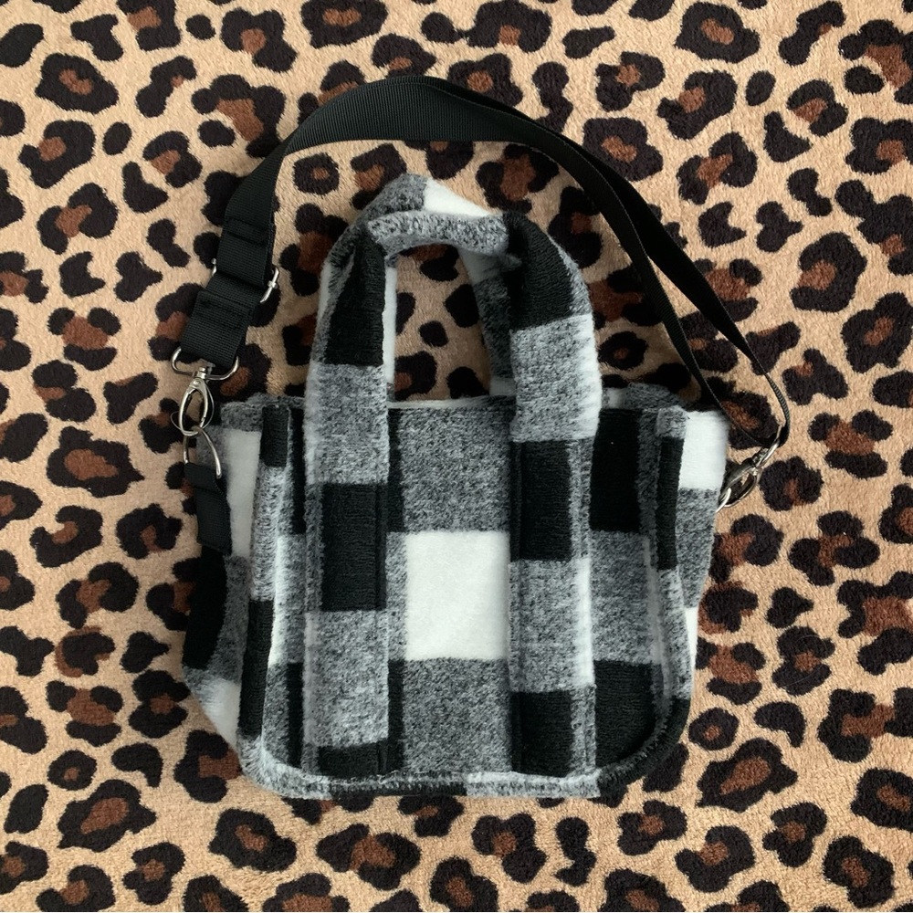 Art Class 90s retro grunge flannel hand purse shoulder bag